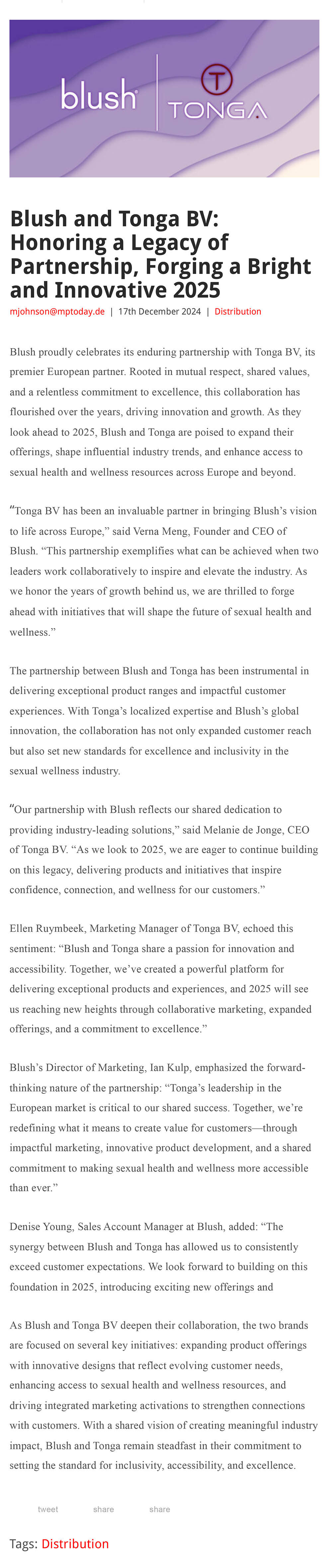 2024-12 EAN Online - Blush and Tonga BV